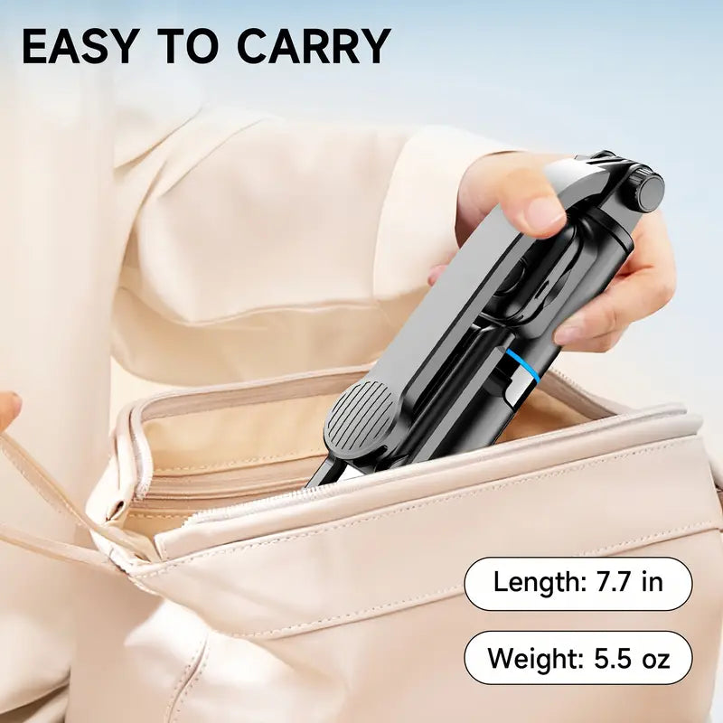 FotoPod - 3-in-1 Adjustable Bluetooth Tripod with Flash