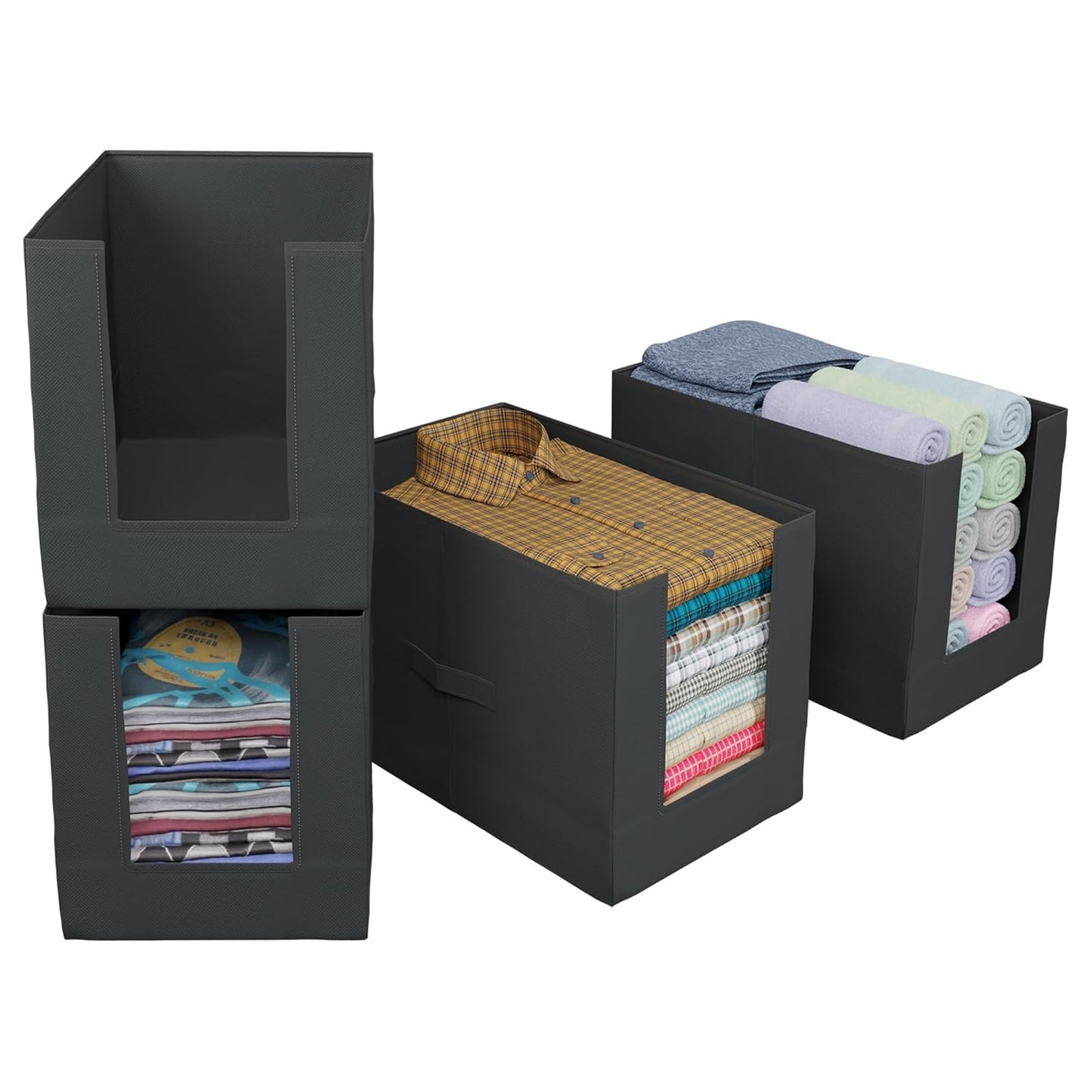 FoldBox - Foldable Almirah Organizer (Pack of 3)