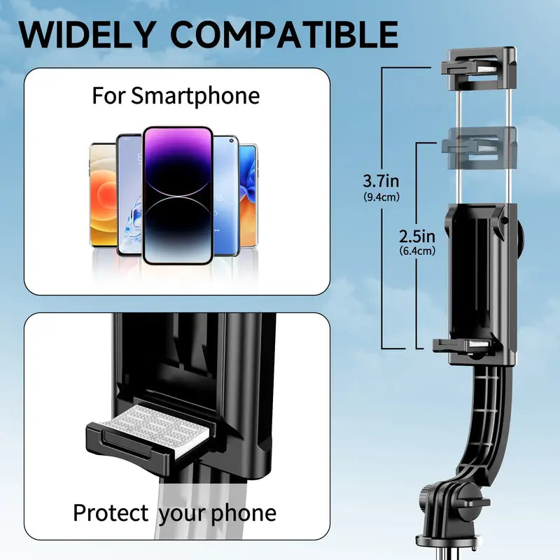 FotoPod - 3-in-1 Adjustable Bluetooth Tripod with Flash