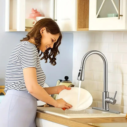 FlexiFlow Faucet – 360° Rotating Smart Tap Head